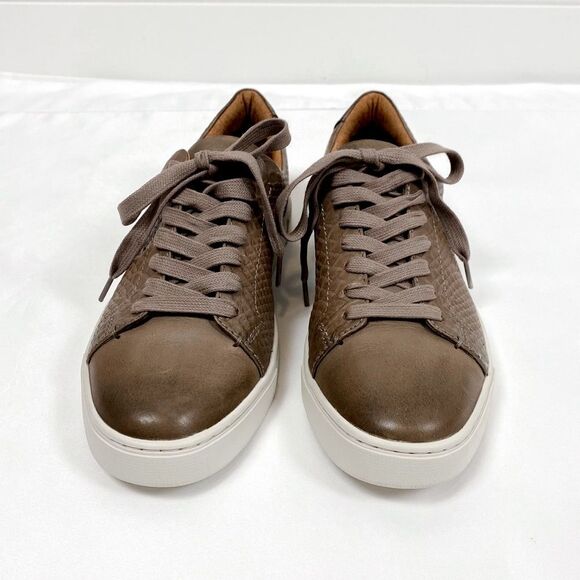 FRYE Ivy Low Lace Leather Embossed Sneakers - Picture 8 of 16